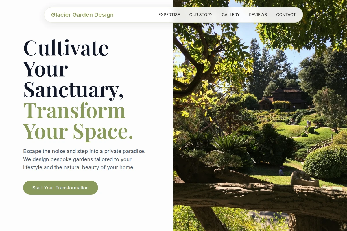 Glacier Garden Design